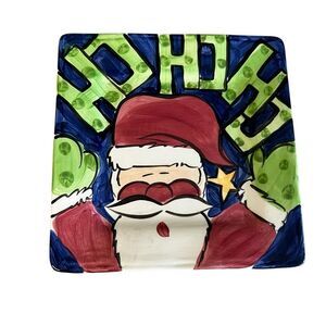 Vicki Carroll Santa plate